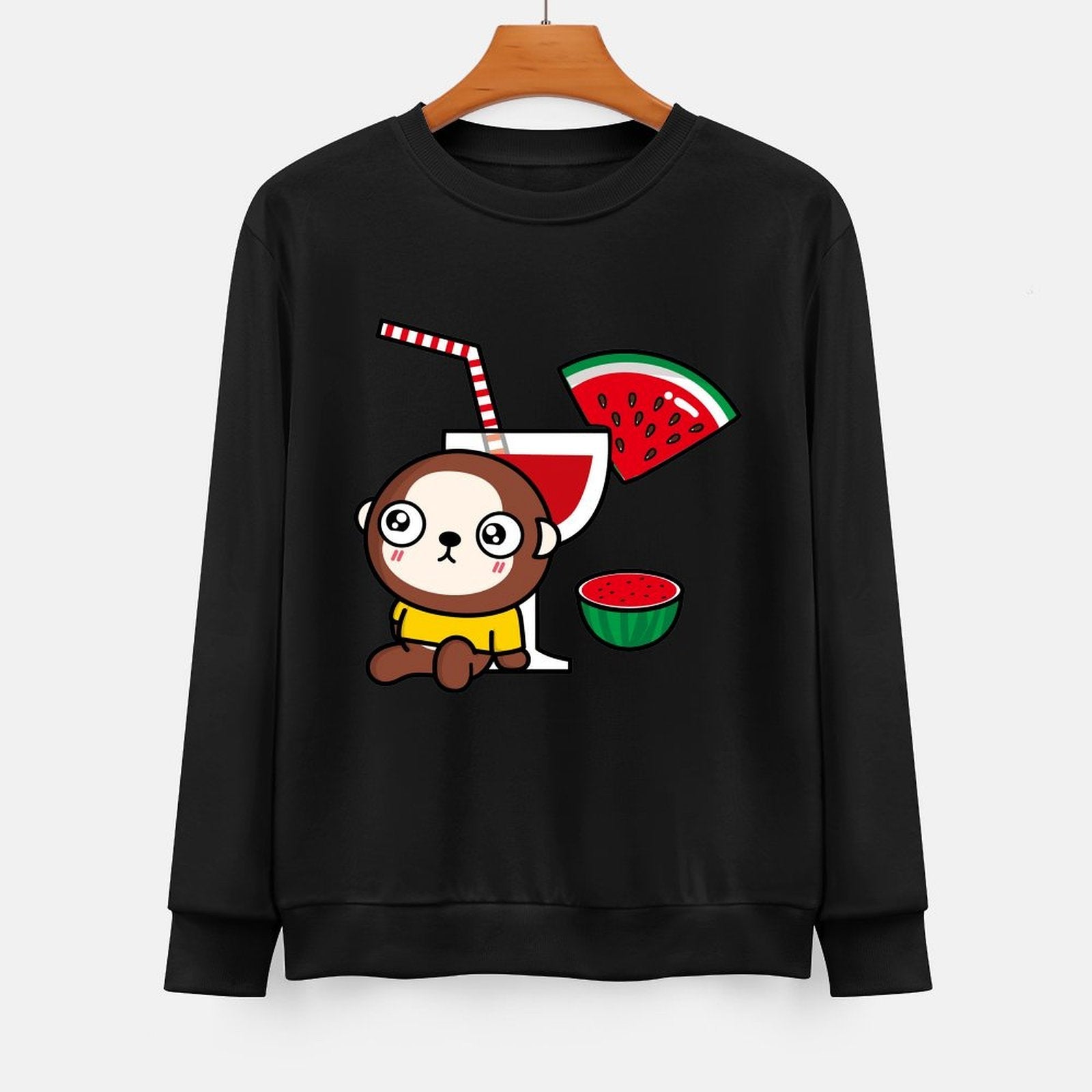 Front Patterned Long Sleeve TopColorfast StreetLine